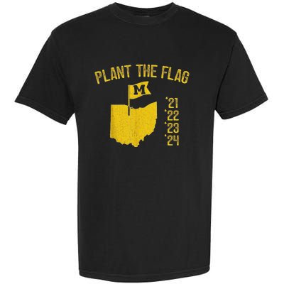 Michigan Map Plant The Flag 21 22 23 24 Garment-Dyed Heavyweight T-Shirt