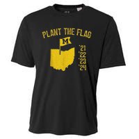 Michigan Map Plant The Flag 21 22 23 24 Cooling Performance Crew T-Shirt