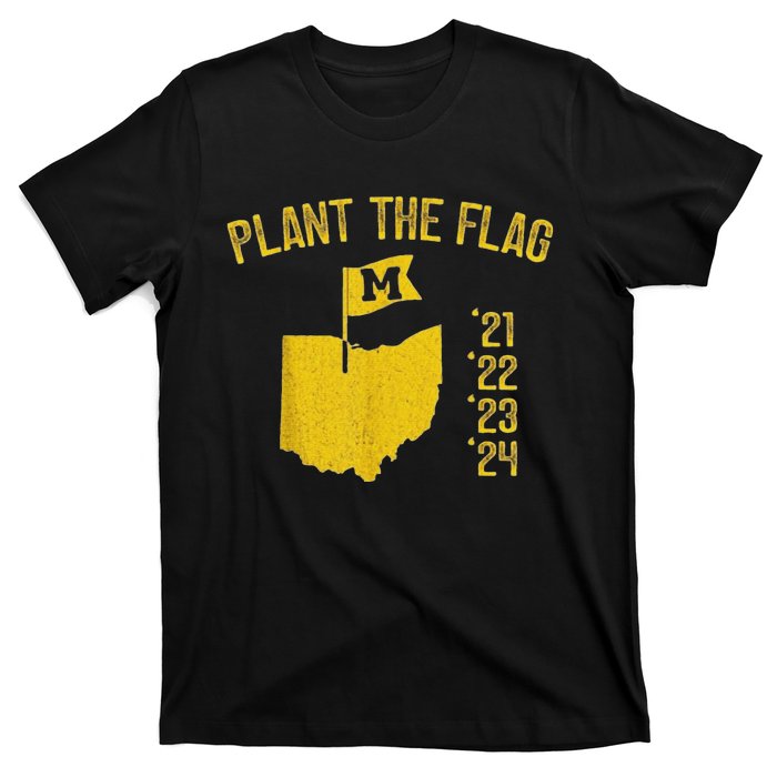 Michigan Map Plant The Flag 21 22 23 24 T-Shirt