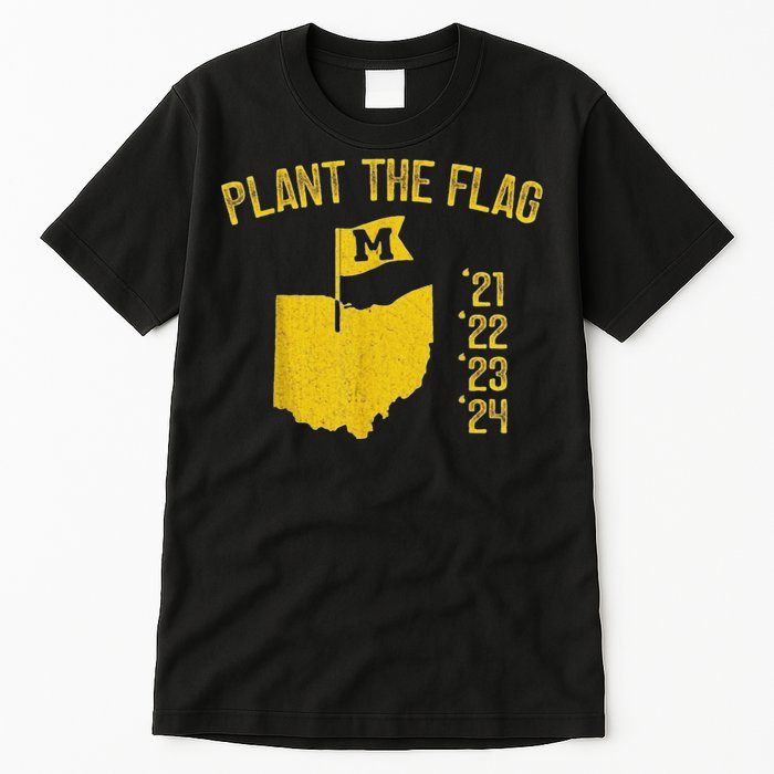 Michigan Map Plant The Flag 21 22 23 24 Tall T-Shirt