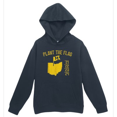 Michigan Map Plant The Flag 21 22 23 24 Urban Pullover Hoodie