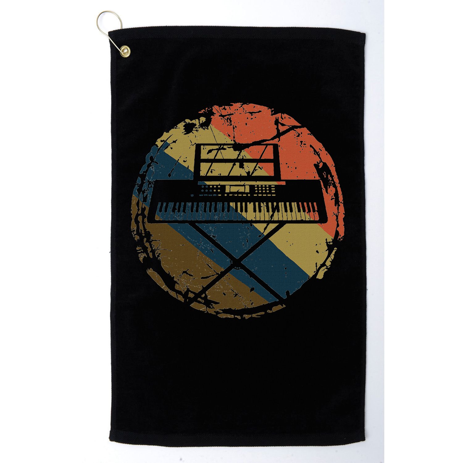 Music Musician Pianist Vintage Keyboard Piano Golf Towel