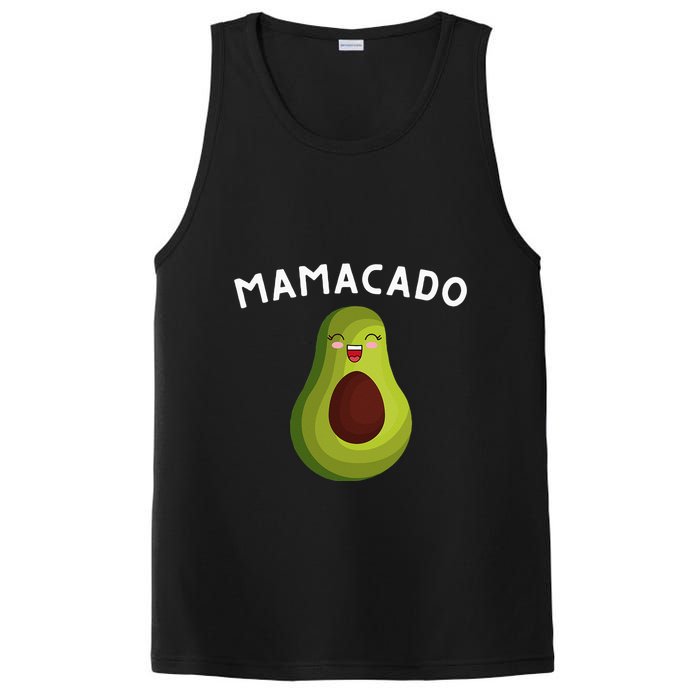 Mamacado Mom Pregnancy Announcement Avocado & Guacamole PosiCharge Competitor Tank