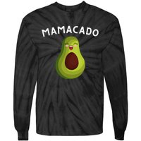 Mamacado Mom Pregnancy Announcement Avocado & Guacamole Tie-Dye Long Sleeve Shirt