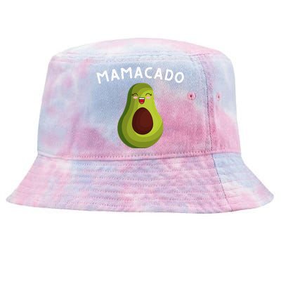 Mamacado Mom Pregnancy Announcement Avocado & Guacamole Tie-Dyed Bucket Hat