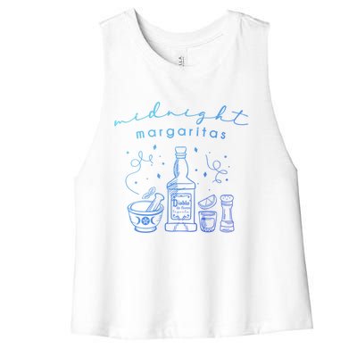 Midnight Margaritas Practical Magic Gardening Witch Planting Gift Women's Racerback Cropped Tank