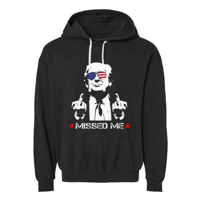 Missed Me Pro Trump 2024 Garment-Dyed Fleece Hoodie