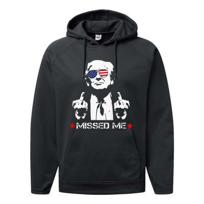 Missed Me Pro Trump 2024 Performance Fleece Hoodie