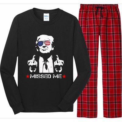 Missed Me Pro Trump 2024 Long Sleeve Pajama Set