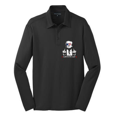 Missed Me Pro Trump 2024 Silk Touch Performance Long Sleeve Polo