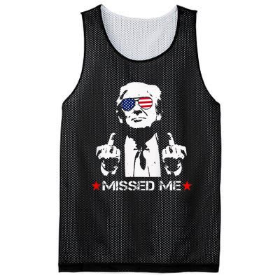 Missed Me Pro Trump 2024 Mesh Reversible Basketball Jersey Tank