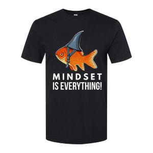 Mindset Motivational Quote Cute Goldfish Shark Fish Softstyle CVC T-Shirt