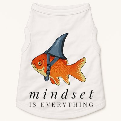 Mindset Motivational Quote Cute Goldfish Shark Doggie Tank