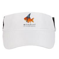 Mindset Motivational Quote Cute Goldfish Shark Adult Drive Performance Visor
