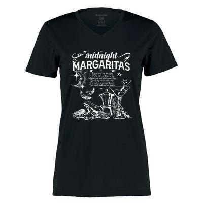 Midnight Margaritas Recipe Halloween Practical Magic Women's Momentum V-Neck T-Shirt