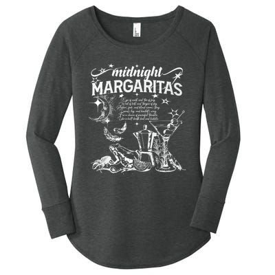 Midnight Margaritas Recipe Halloween Practical Magic Women's Perfect Tri Tunic Long Sleeve Shirt