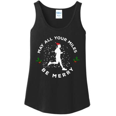 Merry Miles Running Christmas Gift For Runners Ladies Essential Tank