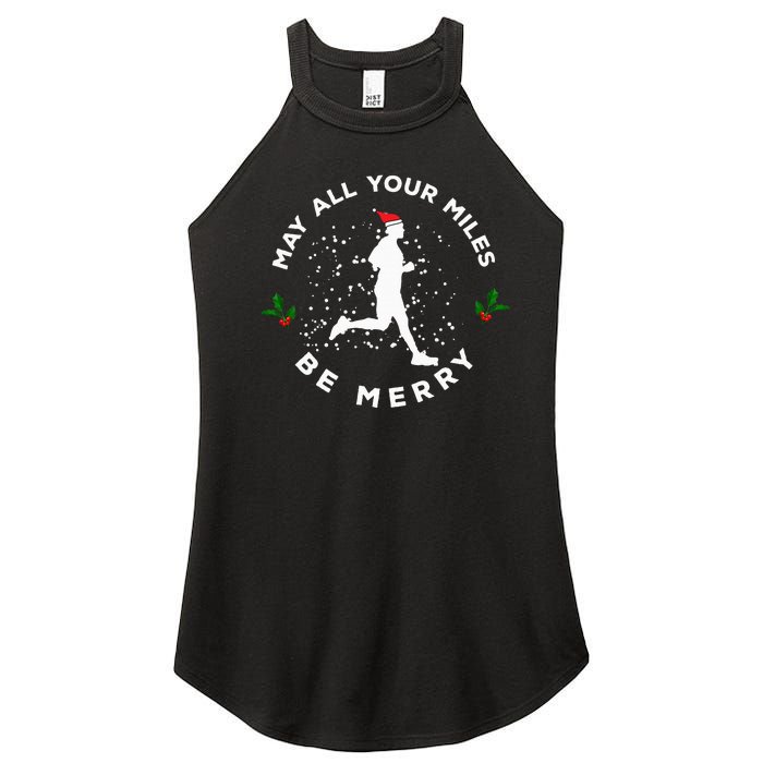 Merry Miles Running Christmas Gift For Runners Women's Perfect Tri Rocker Tank