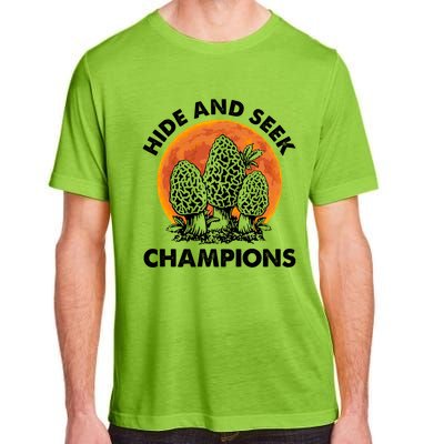 Morels Mushroom Red Moon Hide And Seek Champion Gift Adult ChromaSoft Performance T-Shirt