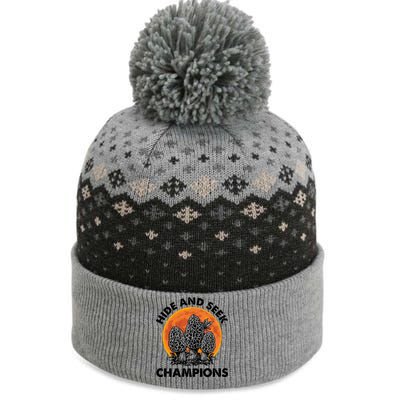 Morels Mushroom Red Moon Hide And Seek Champion Gift The Baniff Cuffed Pom Beanie