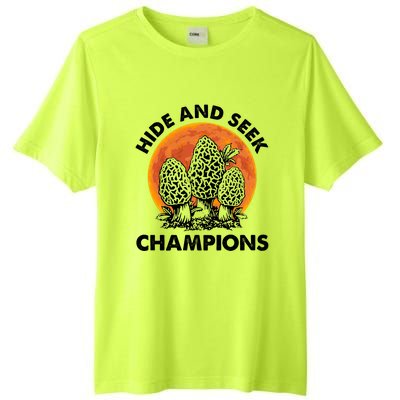 Morels Mushroom Red Moon Hide And Seek Champion Gift Tall Fusion ChromaSoft Performance T-Shirt