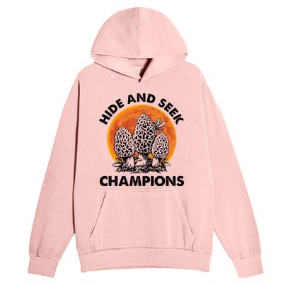 Morels Mushroom Red Moon Hide And Seek Champion Gift Urban Pullover Hoodie