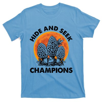 Morels Mushroom Red Moon Hide And Seek Champion Gift T-Shirt