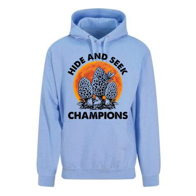 Morels Mushroom Red Moon Hide And Seek Champion Gift Unisex Surf Hoodie