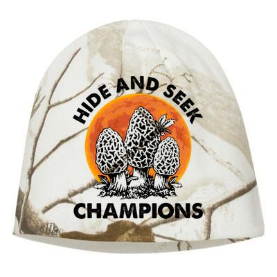 Morels Mushroom Red Moon Hide And Seek Champion Gift Kati - Camo Knit Beanie