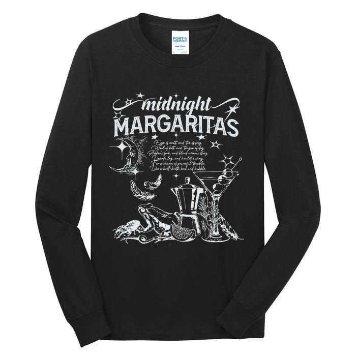 Midnight Margaritas Recipe Halloween Practical Magic Tall Long Sleeve T-Shirt