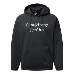 Mindy Mf Robinson Wearing Conspiracy Realist Performance Fleece Hoodie