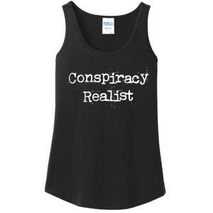 Mindy Mf Robinson Wearing Conspiracy Realist Ladies Essential Tank