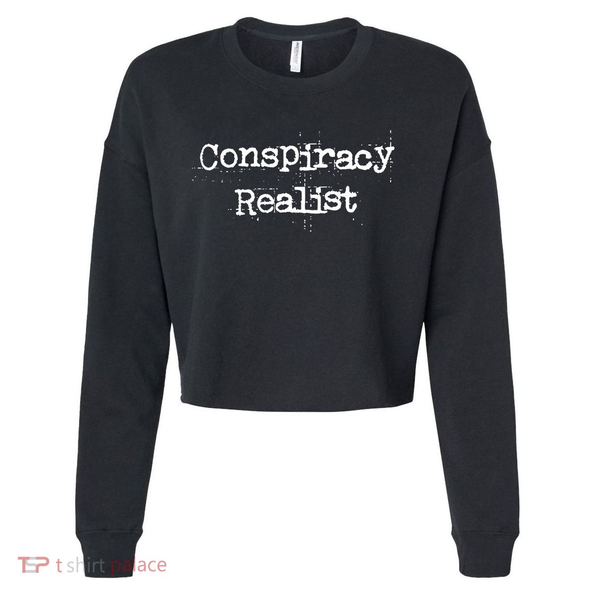 Mindy Mf Robinson Wearing Conspiracy Realist Cropped Pullover Crew