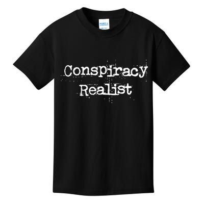 Mindy Mf Robinson Wearing Conspiracy Realist Kids T-Shirt