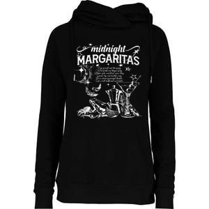 Midnight Margaritas Recipe Halloween Womens Funnel Neck Pullover Hood