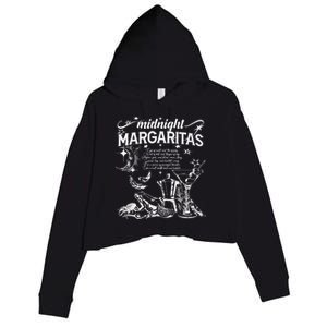 Midnight Margaritas Recipe Halloween Crop Fleece Hoodie