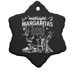 Midnight Margaritas Recipe Halloween Ceramic Star Ornament