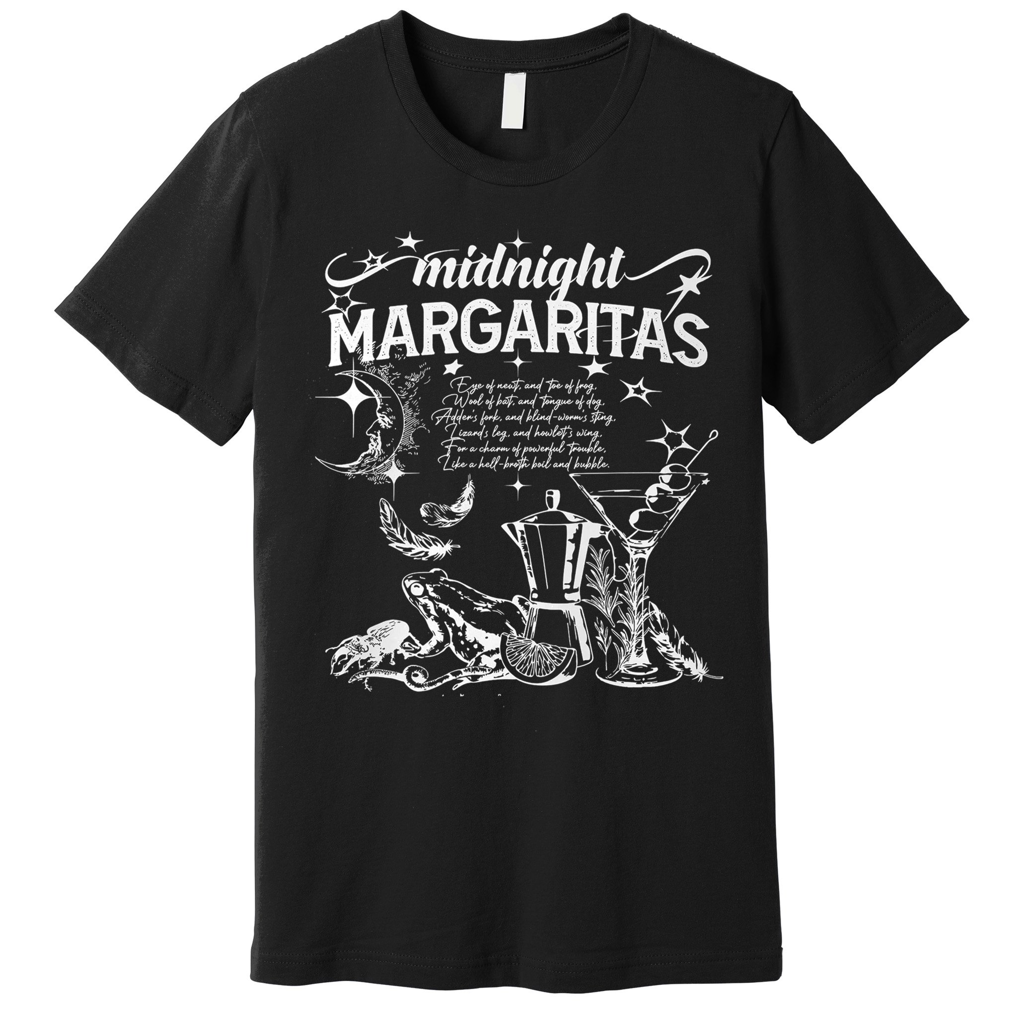 Midnight Margaritas Recipe Halloween Premium T-Shirt
