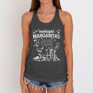 Midnight Margaritas Recipe Halloween Women's Knotted Racerback Tank