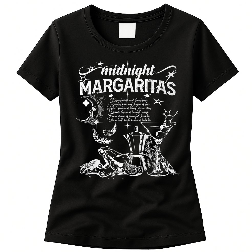 Midnight Margaritas Recipe Halloween Womens T-Shirt