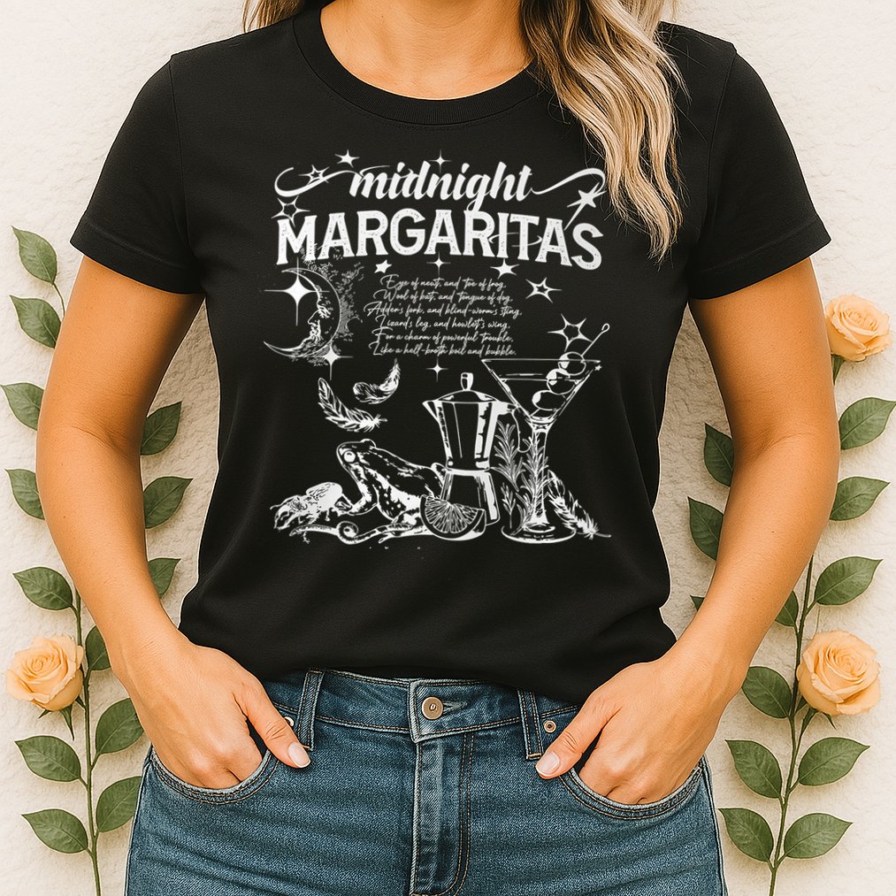 Midnight Margaritas Recipe Halloween Womens T-Shirt
