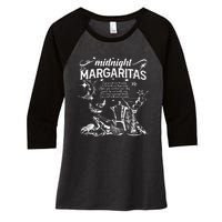 Midnight Margaritas Recipe Halloween Women's Tri-Blend 3/4-Sleeve Raglan Shirt