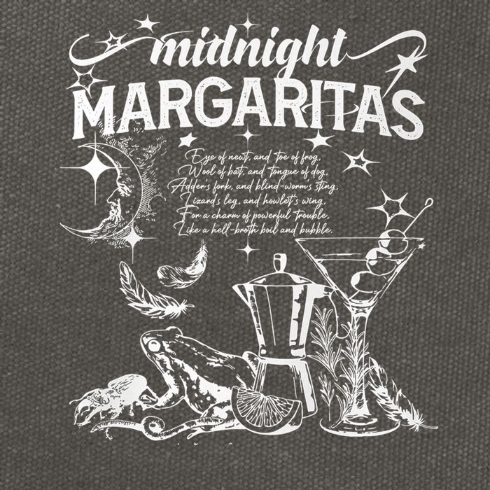 Midnight Margaritas Recipe Halloween Cotton Canvas Backpack