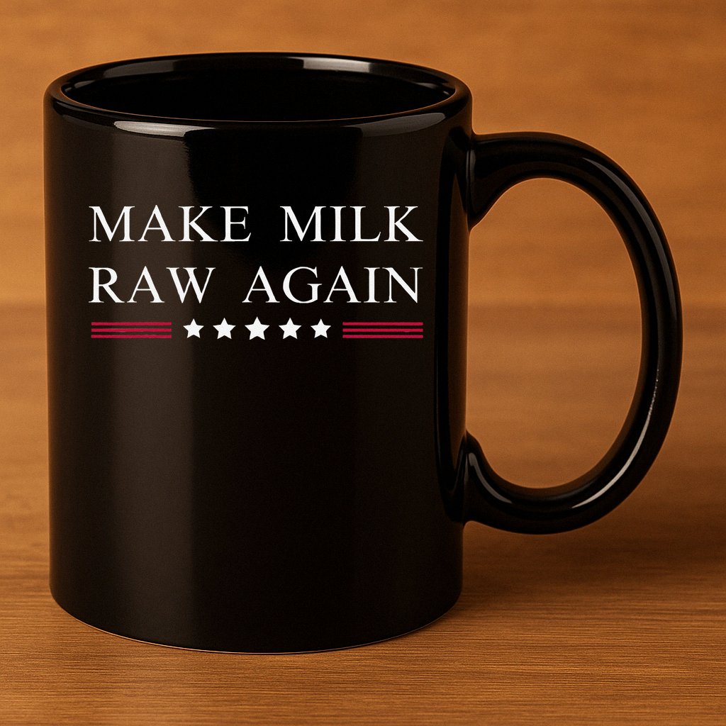 Make Milk Raw Again Funny Raw Milk 11oz C Handle Ceramic Mug
