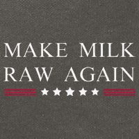 Make Milk Raw Again Funny Raw Milk Cotton Canvas Backpack