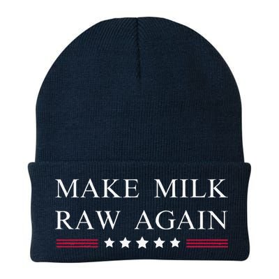 Make Milk Raw Again Funny Raw Milk Beanie