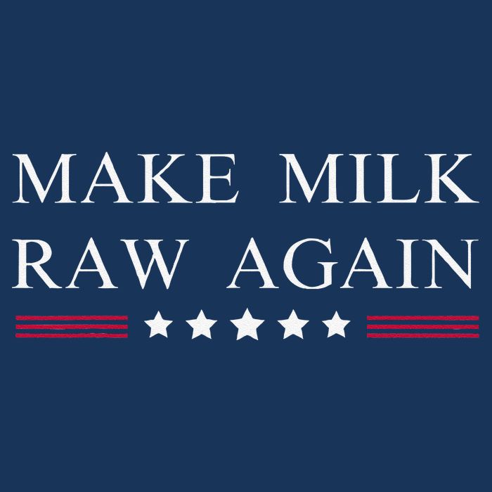 Make Milk Raw Again Funny Raw Milk 16 in Basic Backpack