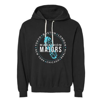 Marathon Majors Runner Finisher 26 Miles Garment-Dyed Fleece Hoodie