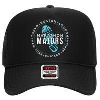 Marathon Majors Runner Finisher 26 Miles High Crown Mesh Back Trucker Hat