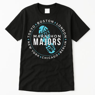 Marathon Majors Runner Finisher 26 Miles Tall T-Shirt